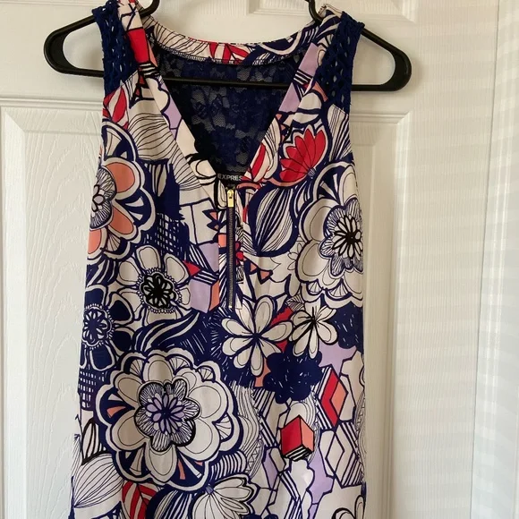 EXPRESS Blouse Floral - Picture 1 of 2